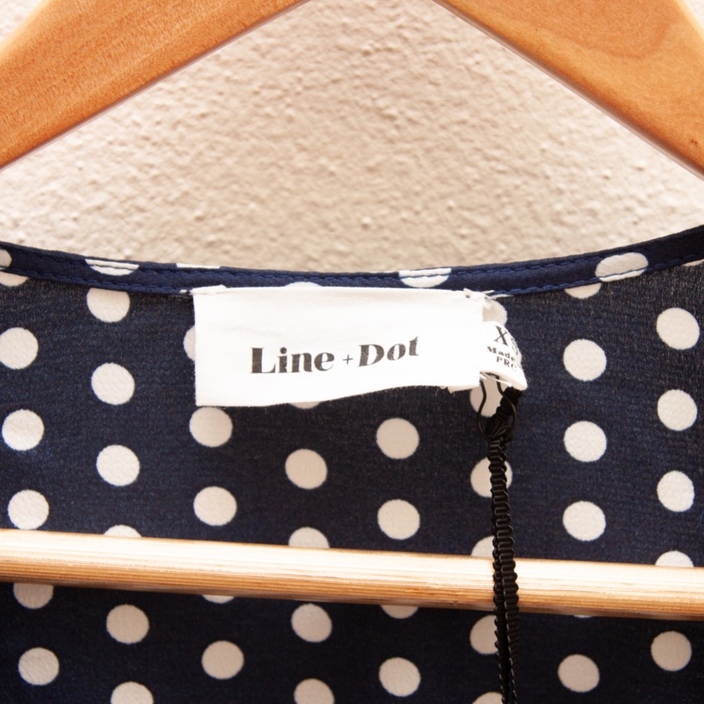 Line & Dot Wrap Dress - Picture 6 of 8